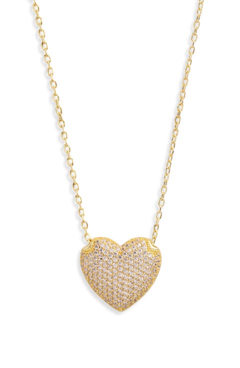 Pavé Heart Pendant Necklace