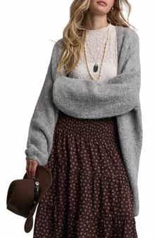 Oversized Brushed Cardigan