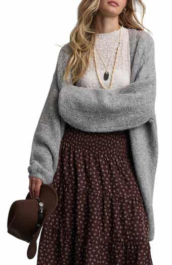 Oversized Brushed Cardigan