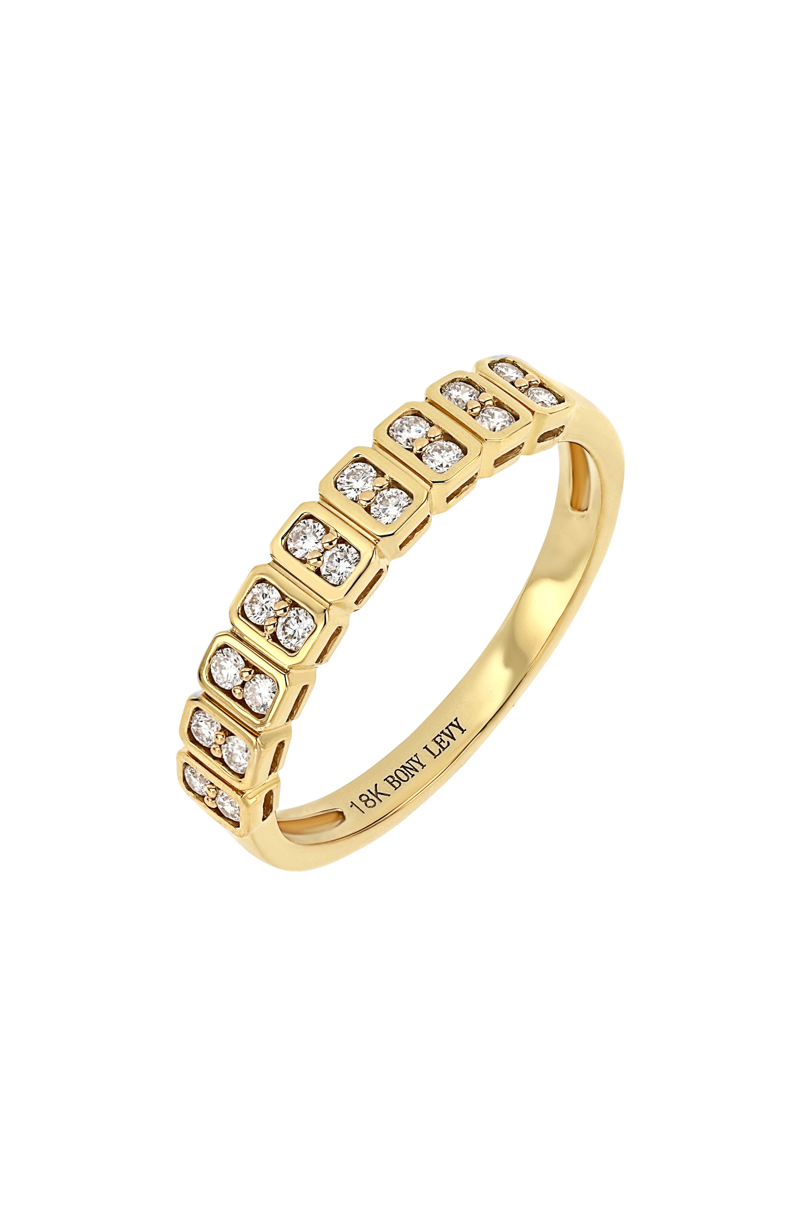 Bony Levy Monaco 18K Yellow Gold Diamond Band Ring