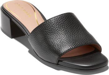 [COLE HAAN]★Calli★LOW HEELS SLIDES Cole Haan Calli Single Band Block Heel Slide Sandal (Women