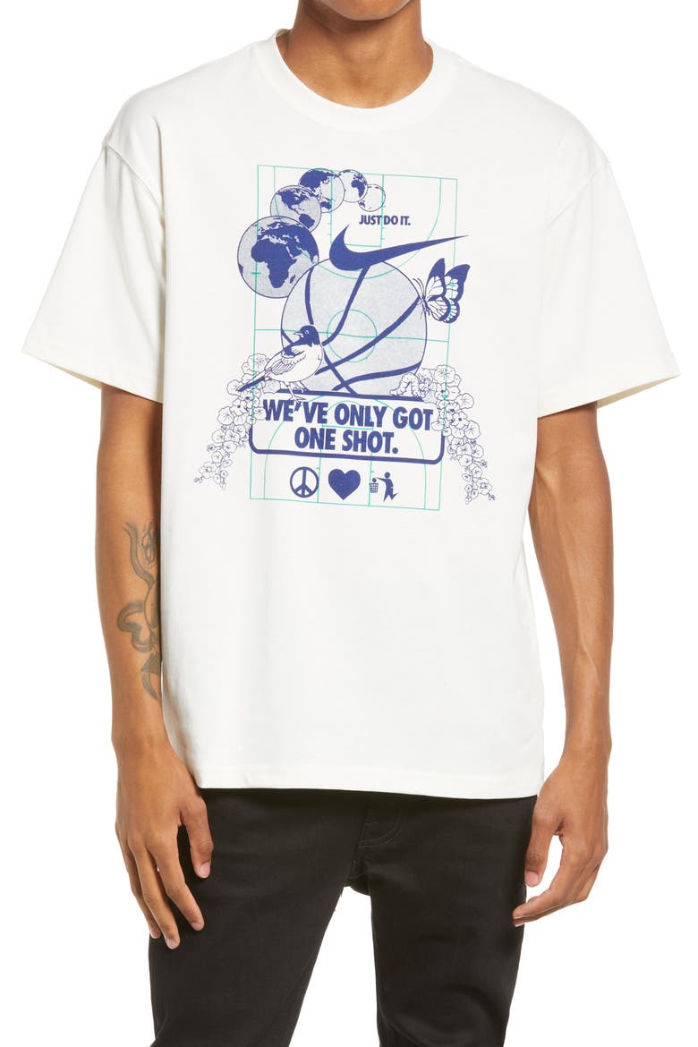 Basketball Graphic Tee, Main, color, PURE