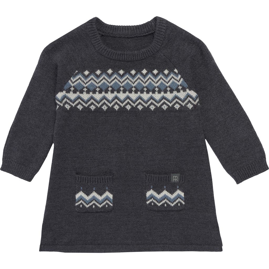 Modern Moments™ By Gerber Dark Grey Heather Fair Isle Dress In Dark Grey Heather