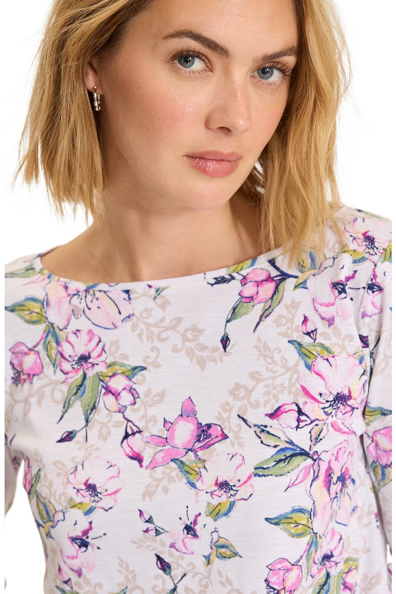 Ashby Isles Floral Gardens Cotton Rib T-Shirt, Alternate, color, WHITE