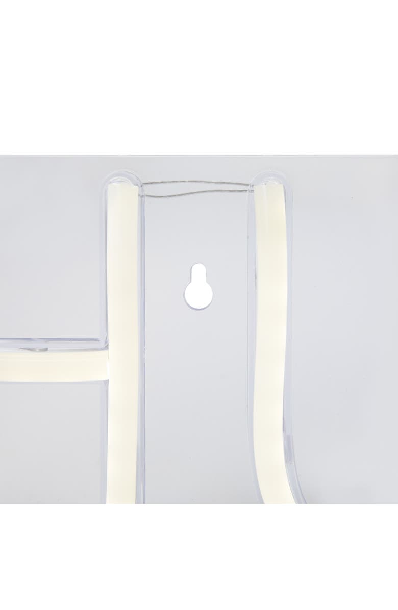 Northlight LED Hustle Neon Lighted Wall Sign - 20" - White, Alternate, color, White