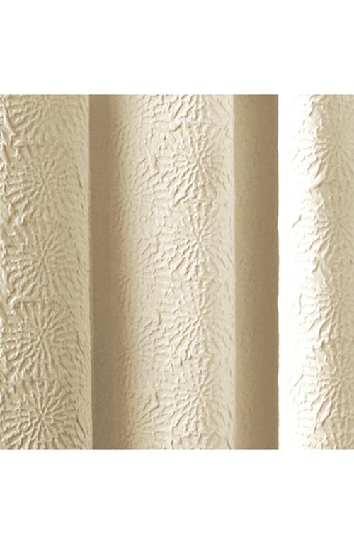 Dkny Chrysanthemum Floral Grommet Curtain In Ivory