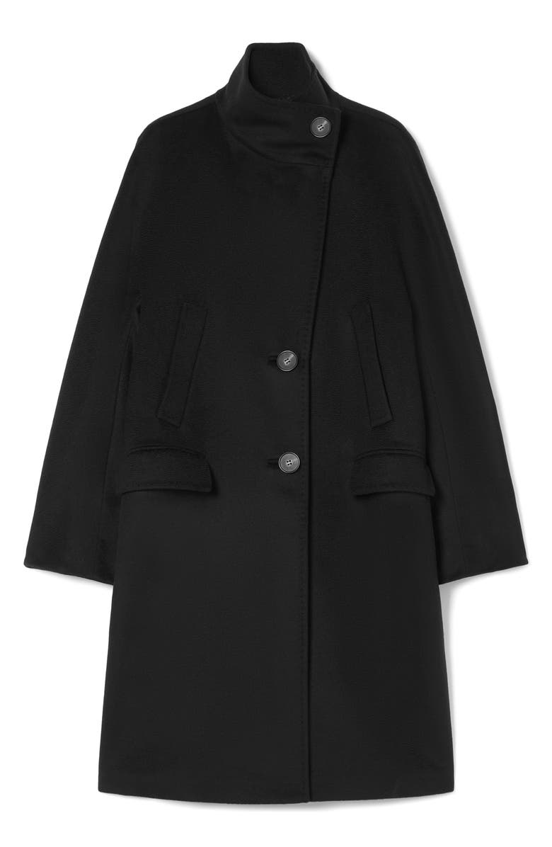 Marina Rinaldi Kartal Virgin Wool Coat, Alternate, color, Black