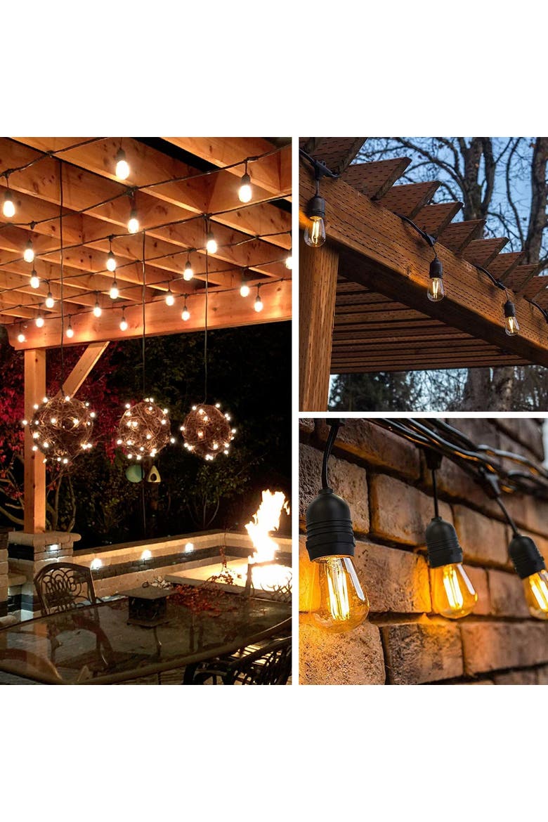 Outdoor String Lights, Alternate, color, Warm White