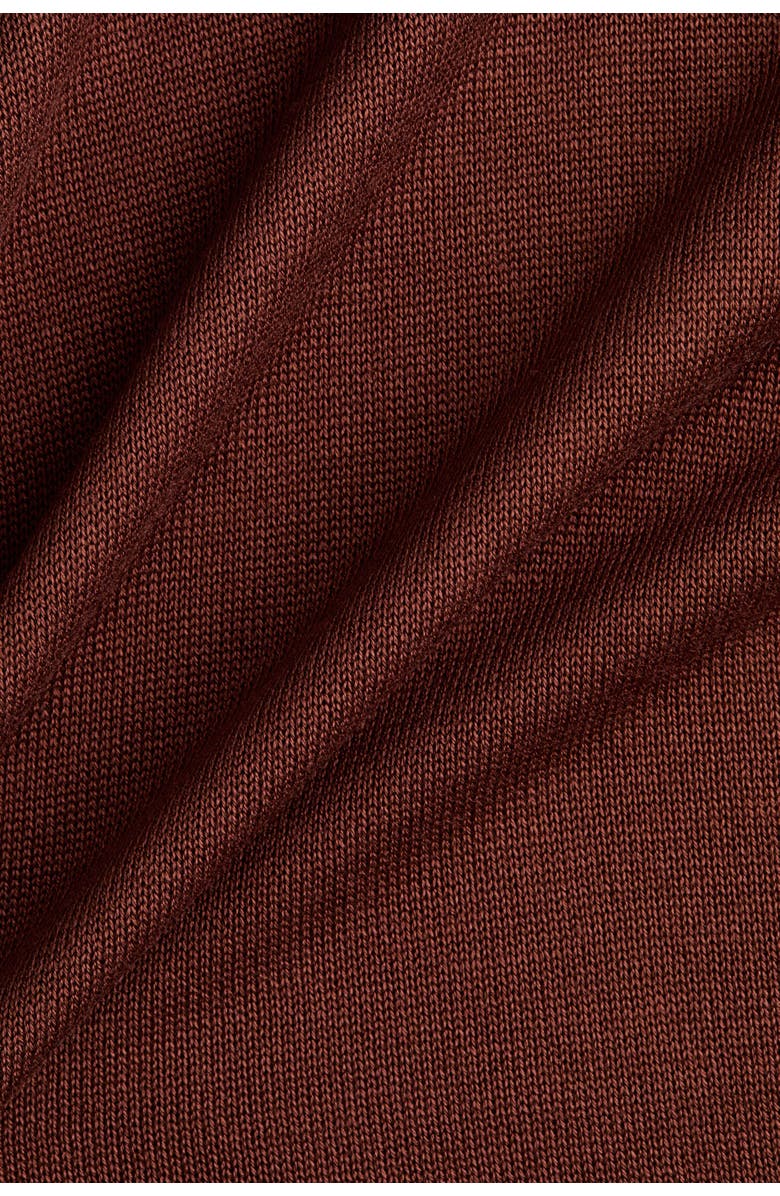 H&M Fine-knit Top, Alternate, color, Dark Brown