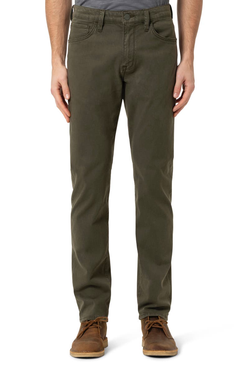 Courage Straight Leg Twill Pants, Main, color, DARK OLIVE TWILL
