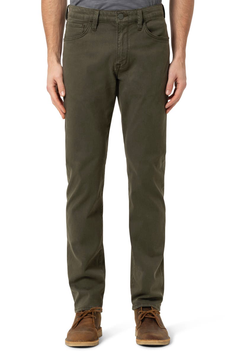 34 Heritage Courage Straight Leg Twill Pants, Main, color, Dark Olive Twill