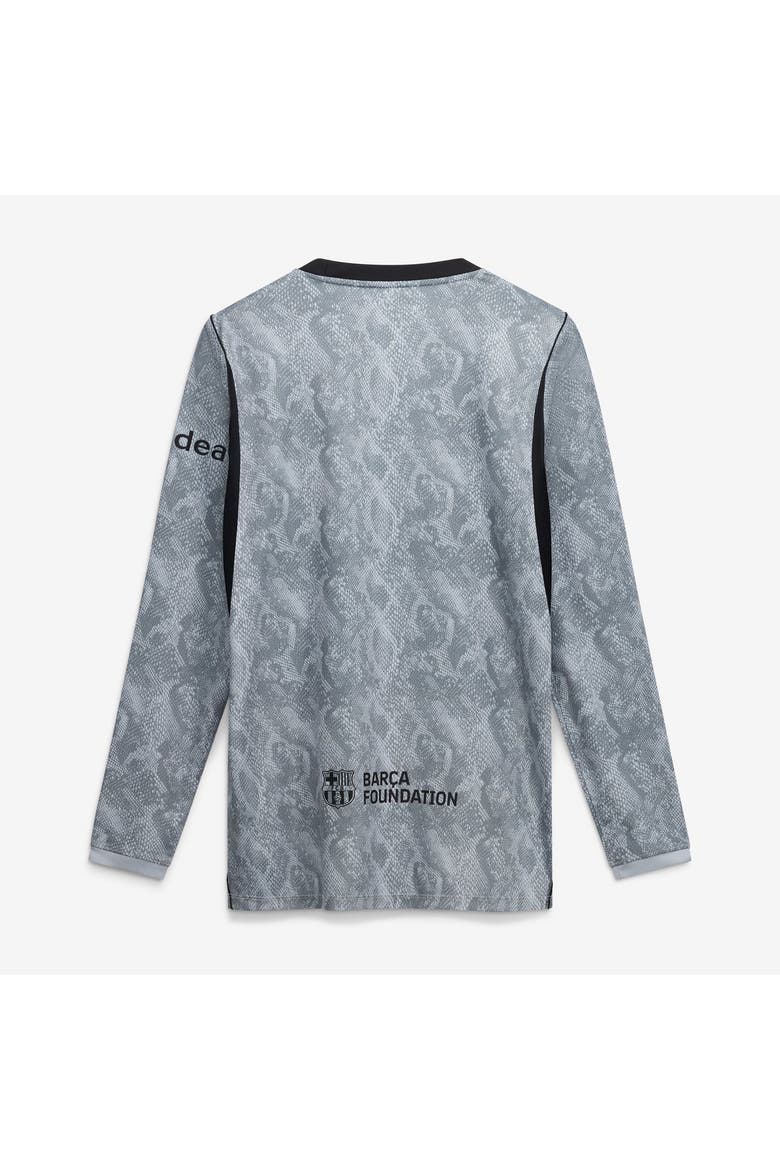 Youth Nike  Gray Barcelona 2026/27 Away Stadium Replica Long Sleeve Goalkeeper Jersey, Alternate, color, Gray