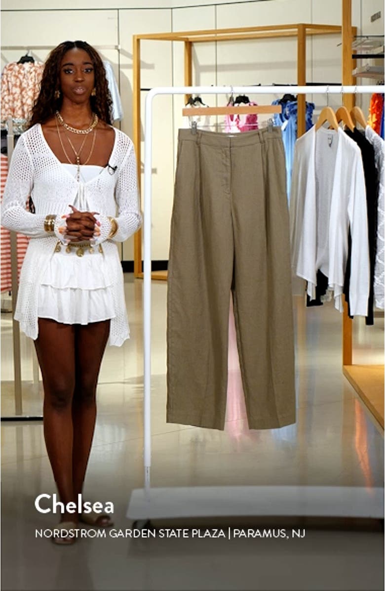 Wide Leg Linen Pants, sales video thumbnail