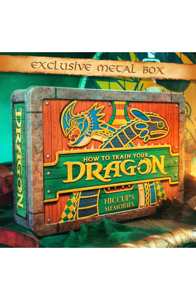 Doctor Collector How To Train Your Dragon, Hiccups Memories, Collector Tin Box, Alternate, color, Multicolored