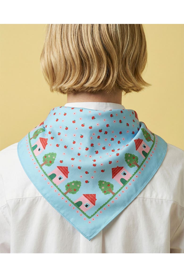 House Cotton Silk Bandana, Alternate, color, Blue