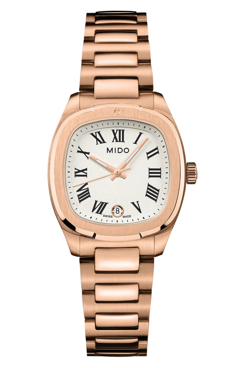 Multifort TV Bracelet Watch, 27.6mm x 28mm, Main, color, WHITE