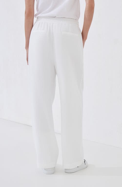 Brunello Cucinelli Pique Track Trousers In White