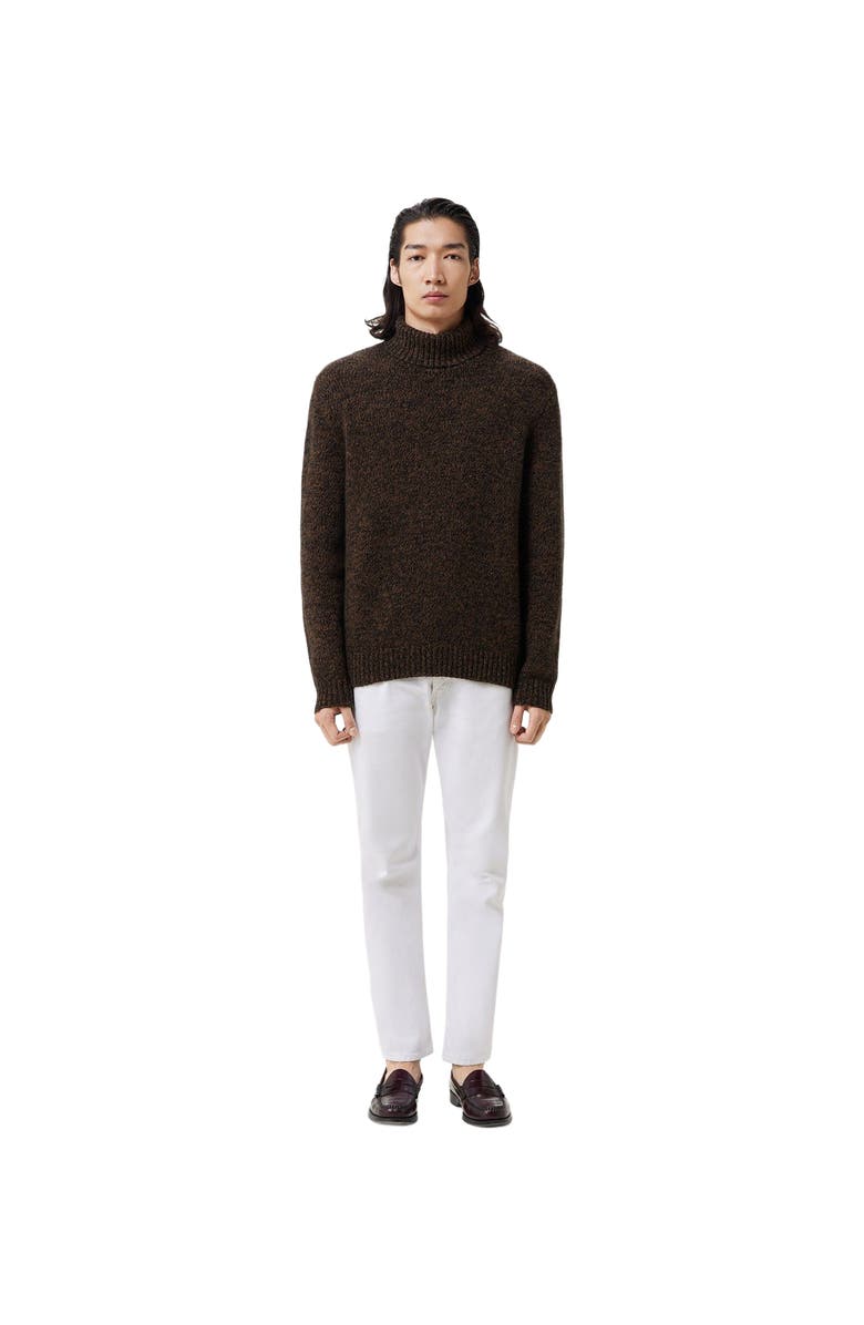 GOBI Mongolian Cashmere Jersey Knitted Cashmere Sweater, Main, color, Black