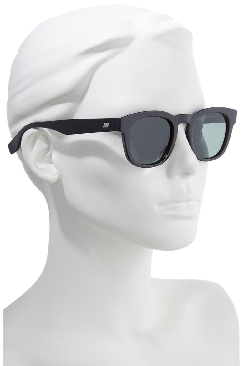 Block Party 49mm Polarized Sunglasses, Alternate, color, BLACK
