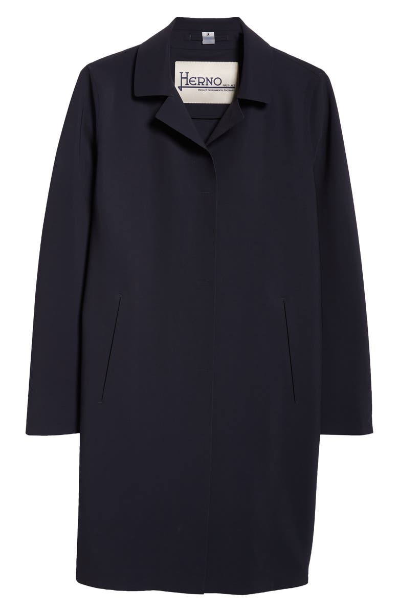 Herno Snap Front Performance Scuba Knit Coat, Alternate, color, 