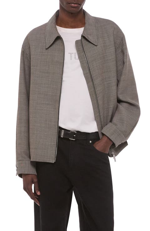 Sharkskin Shirt Jacket