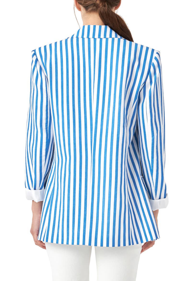 Stripe Blazer, Alternate, color, BLUE STRIPE