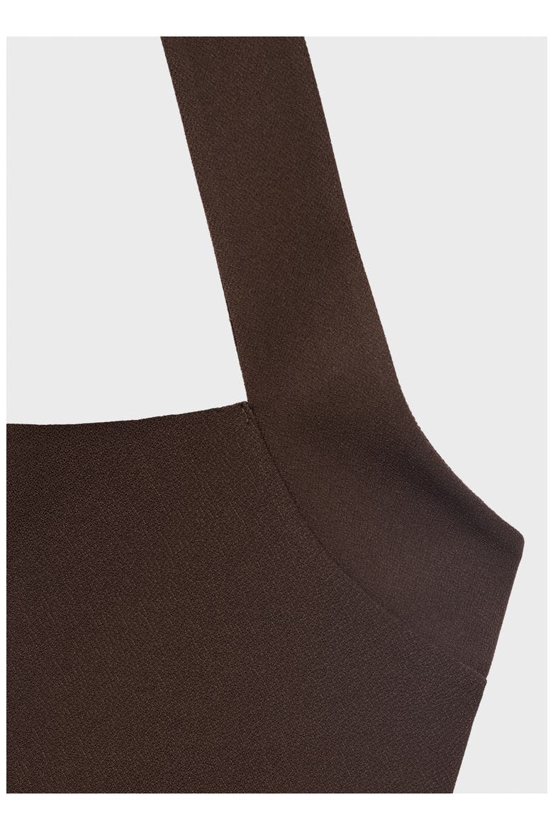 Textured Halter Top, Alternate, color, BROWN