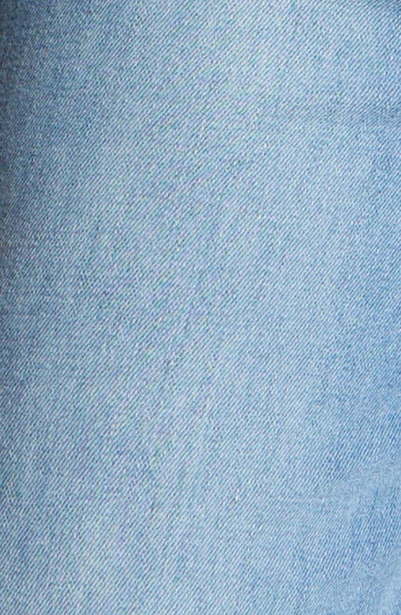 PAIGE Pacey Raw Hem Crop Denim Jacket, Alternate, color,