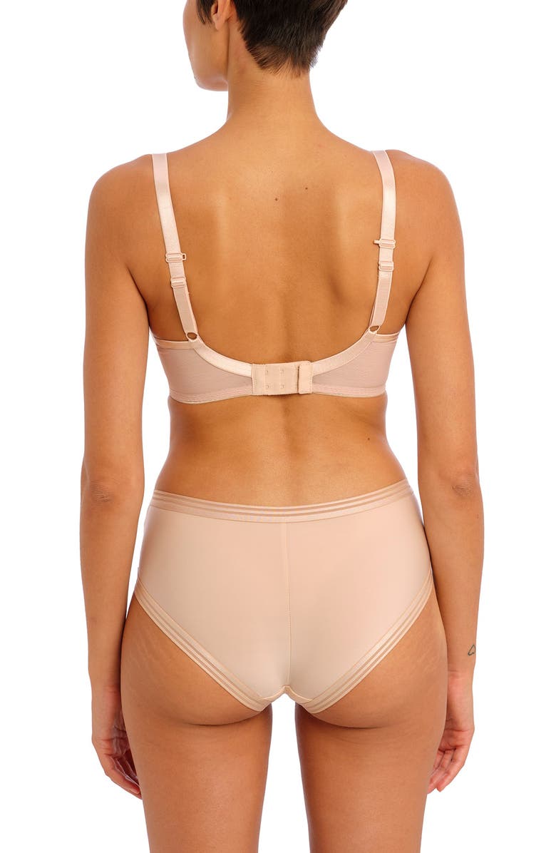 Freya Tailored Geo Lace Boyshorts, Alternate, color, Natural Beige