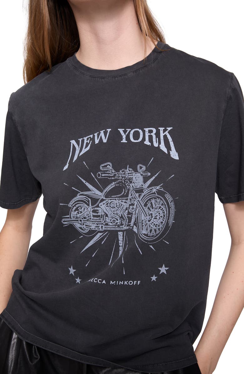 Rebecca Minkoff Sawyer Cotton Boyfriend T-Shirt, Alternate, color, 