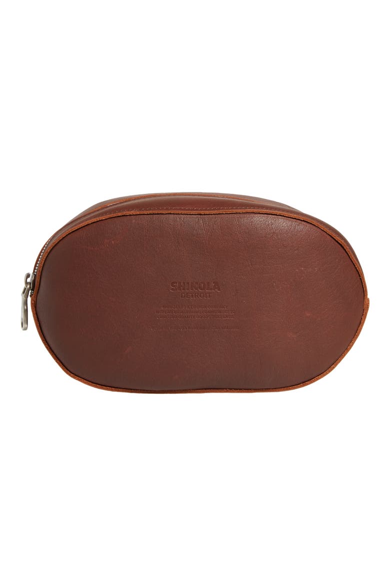 Football Leather Travel Kit, Alternate, color, MEDBROWN