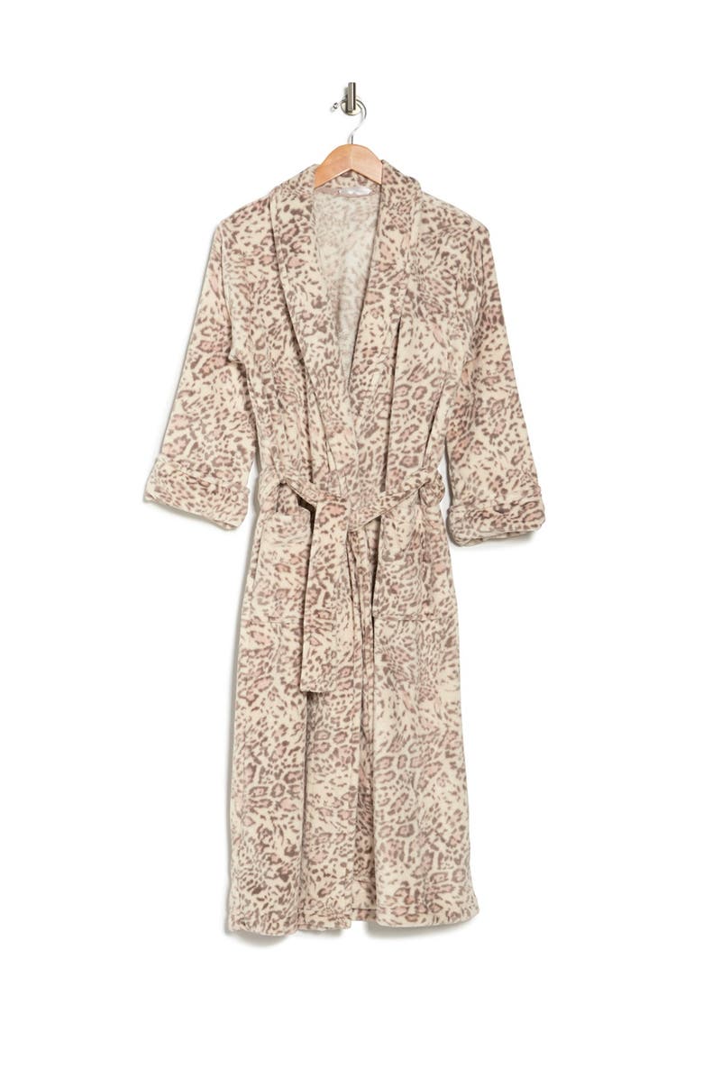 N Natori Leopard Waist Tie Robe, Alternate, color,