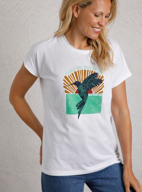 Fly Free Slub Graphic T-Shirt