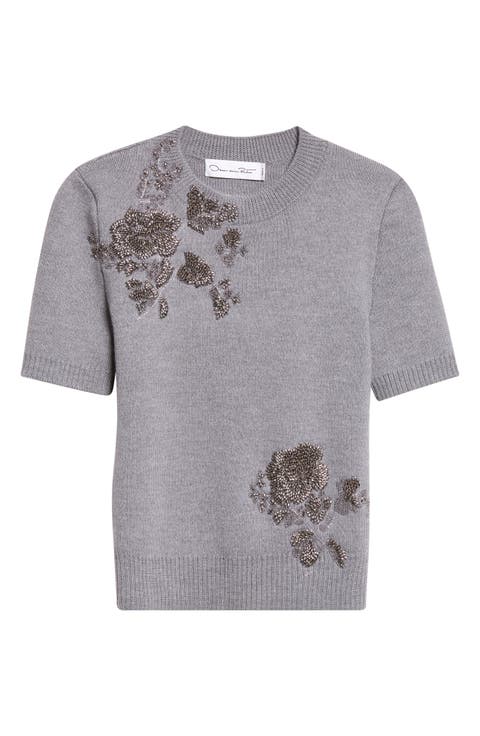 Beaded Wool Sweater
