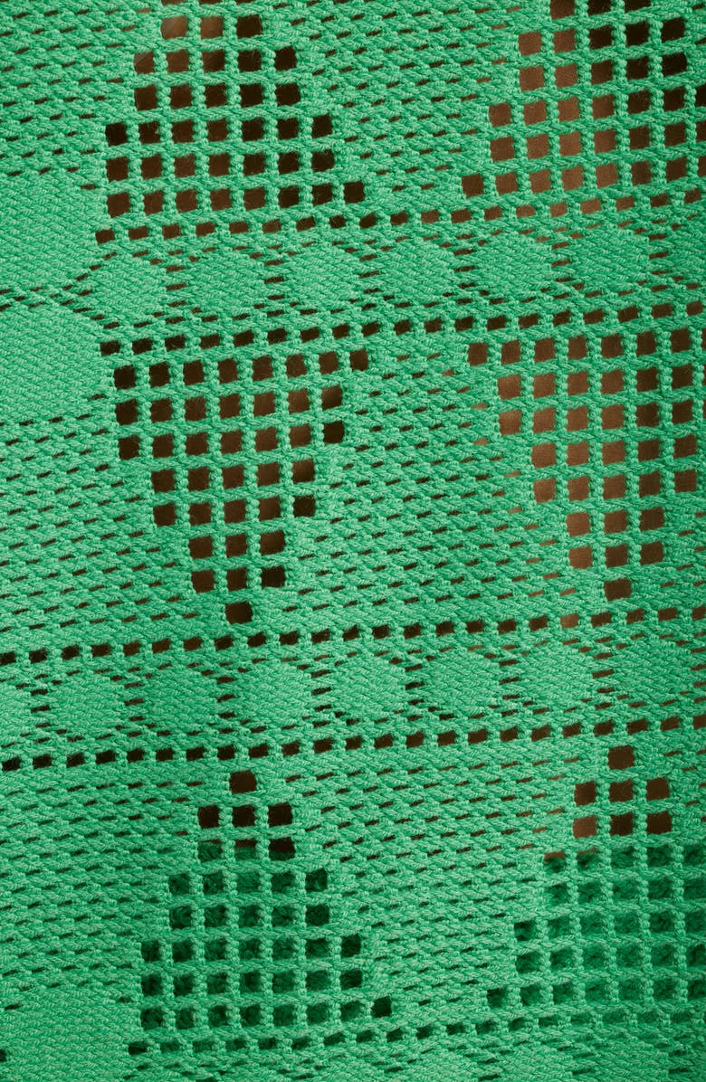 ICHI Open Stitch Sleeveless Top, Alternate, color, Greenbriar