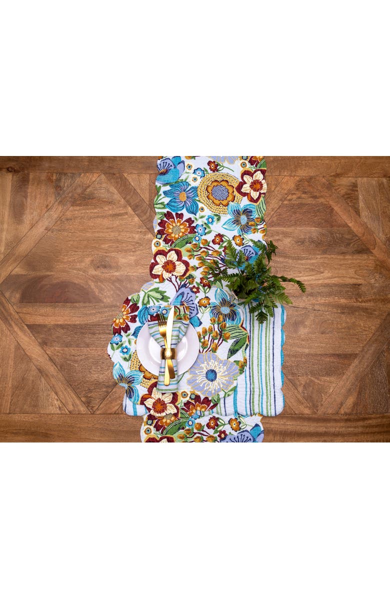 C&F Home Calanthe Set of 6 Placemats  13" x 19", Alternate, color, Blue