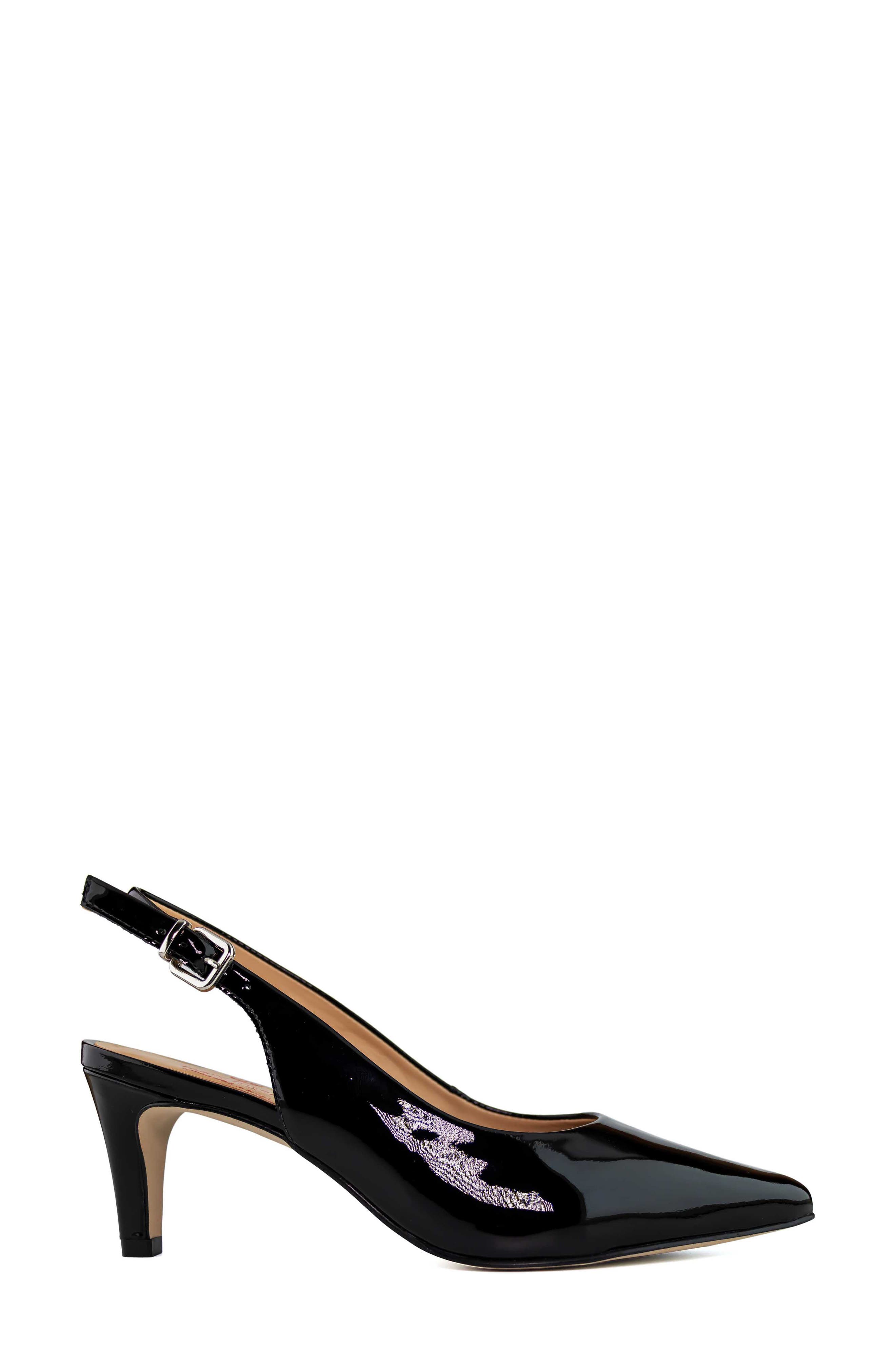 Marc Joseph New York Juliana Patent Leather Slingback Pump, Alternate, color, 