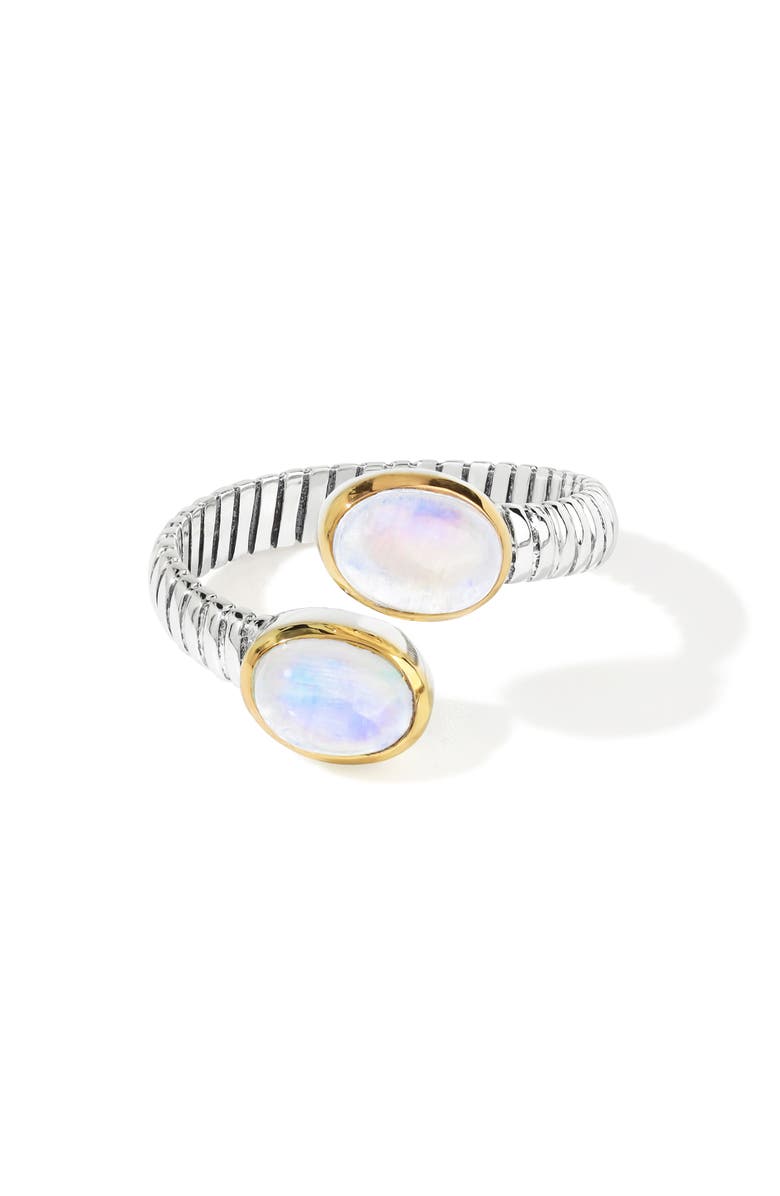 YS GEMS Moonstone Bypass Ring, Alternate, color, Blue