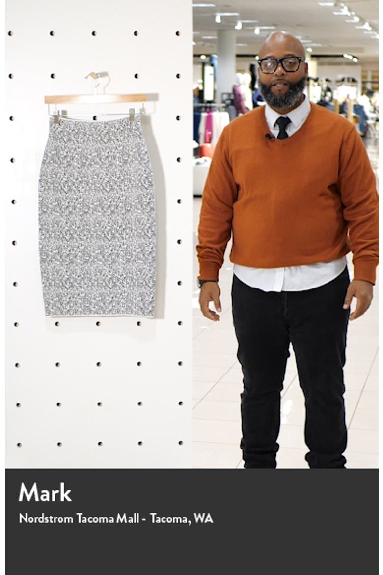 Fucille Knit Midi Pencil Skirt video