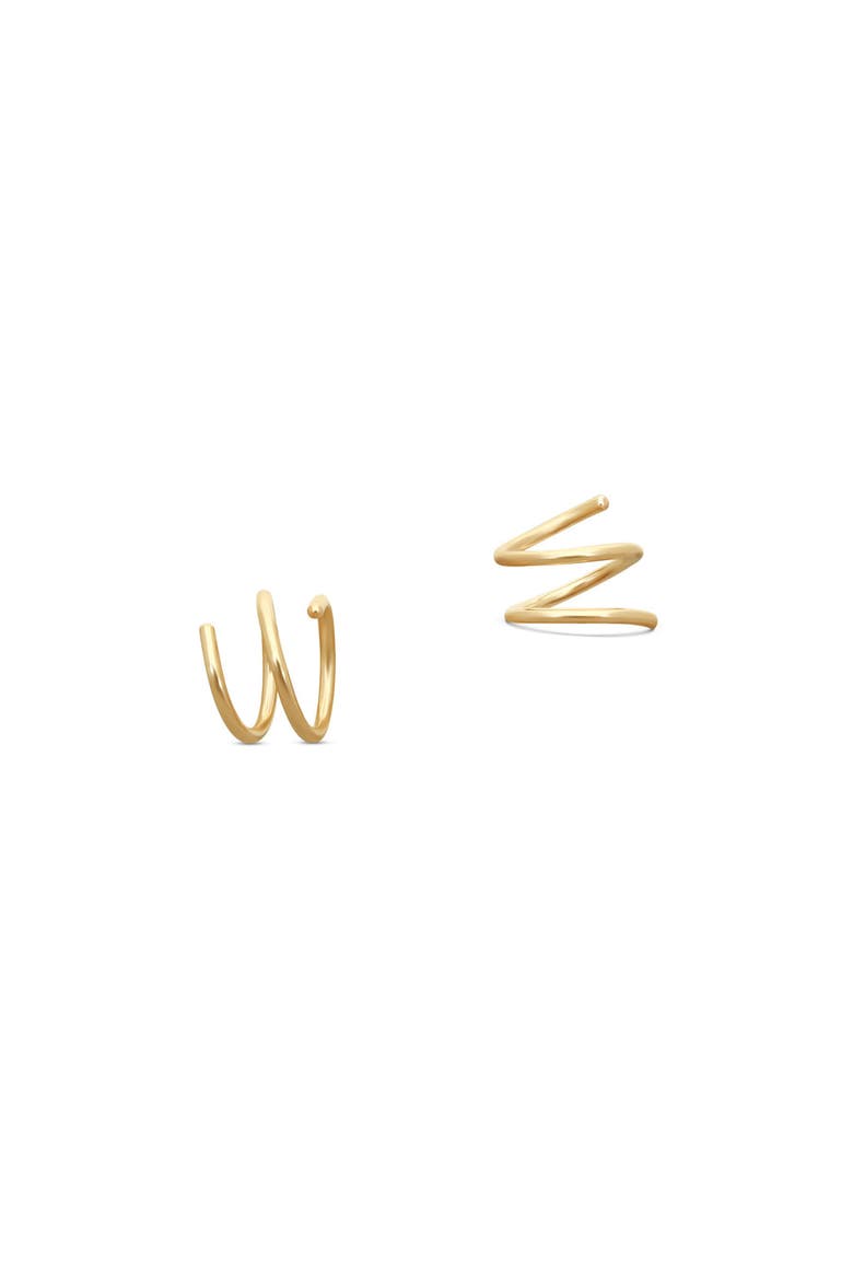 Cora Coil Studs GF, Alternate, color, Gold