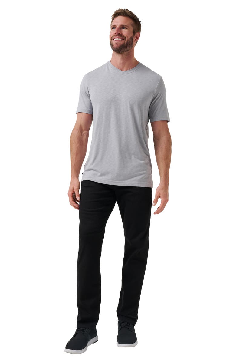TravisMathew Cloud Trim Fit Slubbed T-Shirt, Alternate, color, Sleet