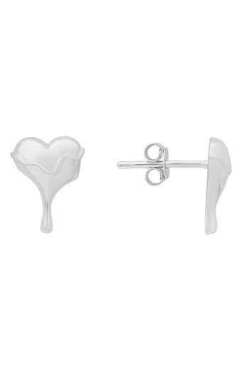 Melting Heart Stud Earrings