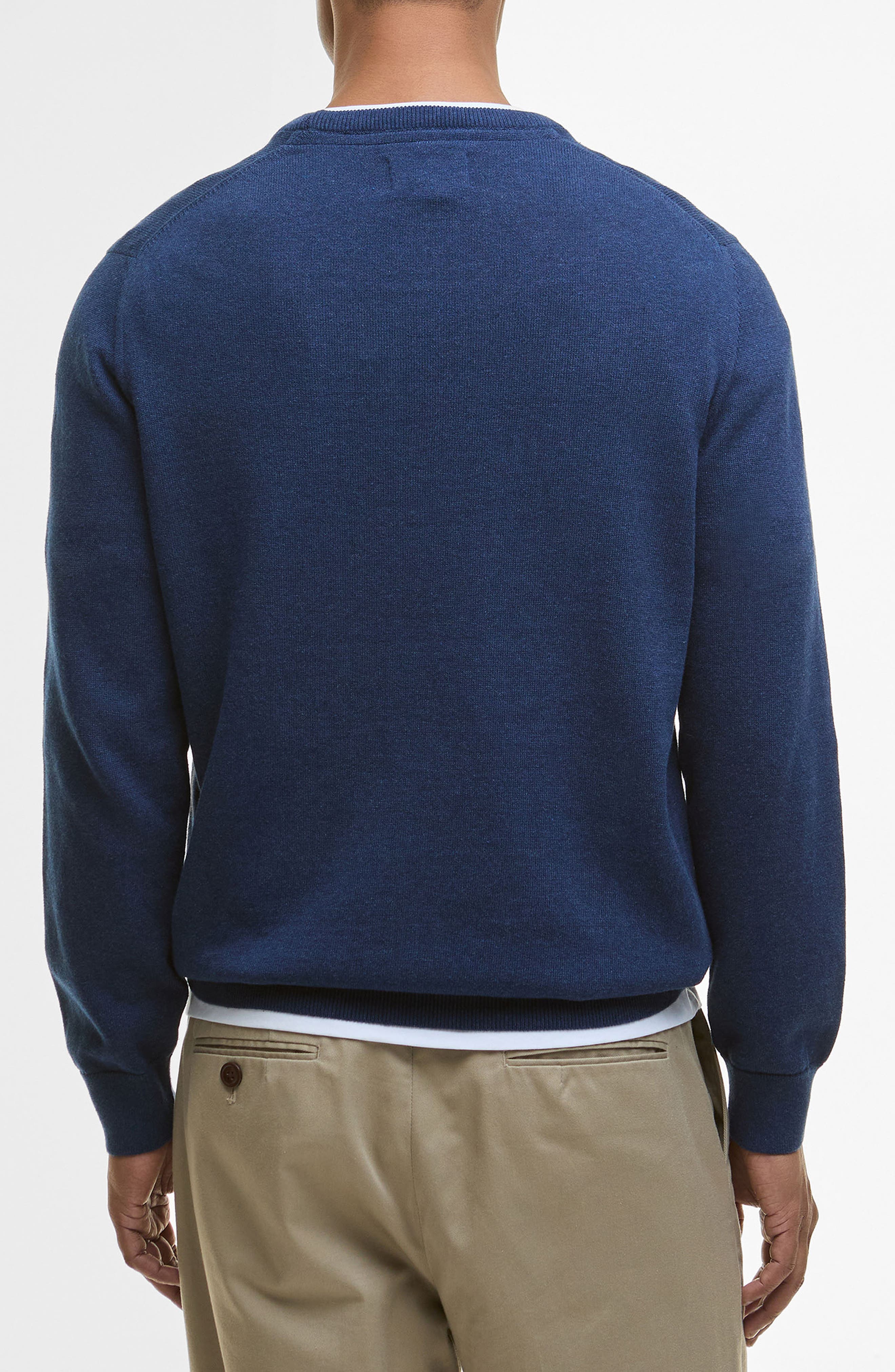 Solid Cotton Crewneck Sweater - image 4