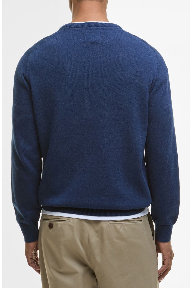 Solid Cotton Crewneck Sweater, Alternate, color, INKY MARL