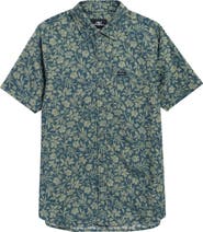 O'Neill Kids' Oasis Print Short Sleeve Button-Up Shirt