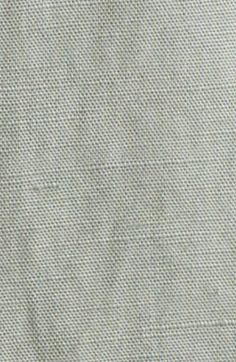 Madewell Short Sleeve Lyocell & Linen Button-Up Shirt, Alternate, color, Frosted Cement