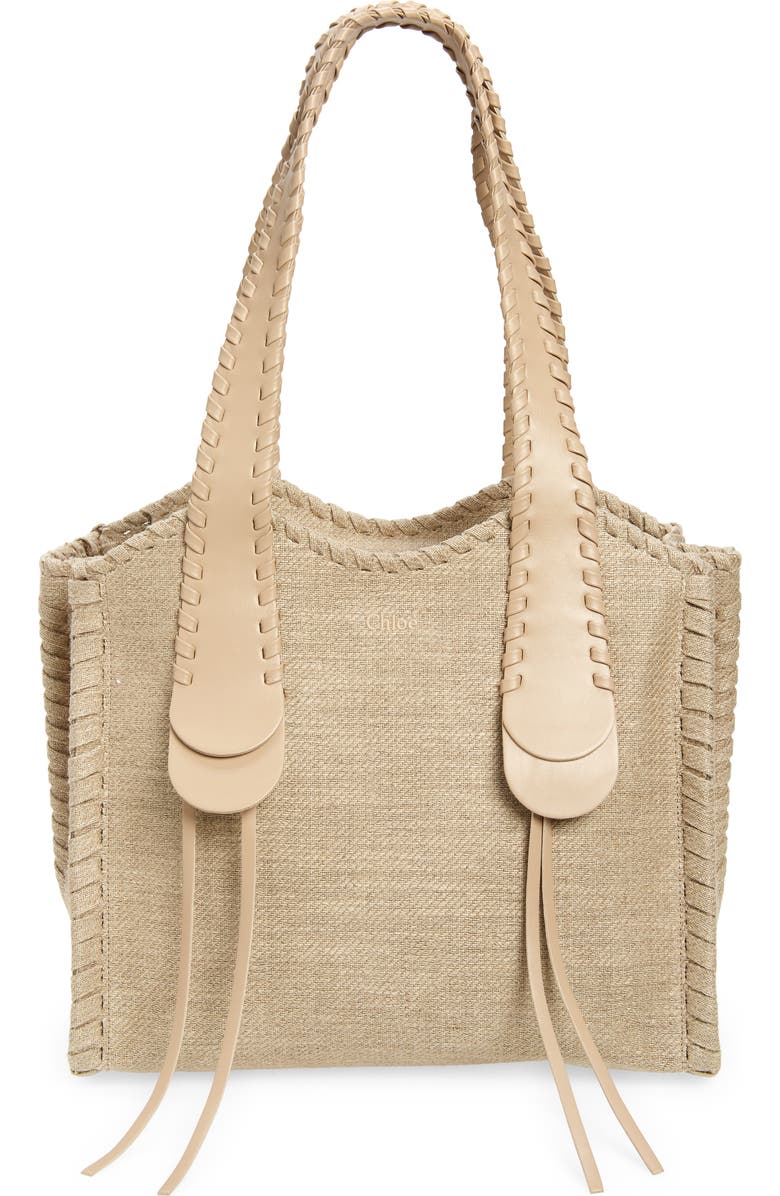 Chloé Medium Mony Denim Tote, Main, color,