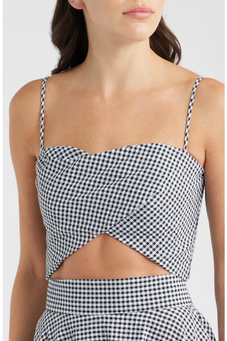 Aysha Check Cotton Seersucker Sundress, Alternate, color, PICNIC PUFF