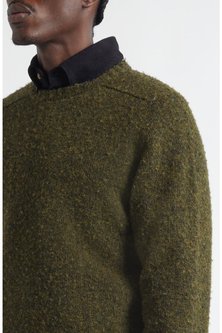 Classic Shetland Wool Sweater, Alternate, color, PINE SHADOW