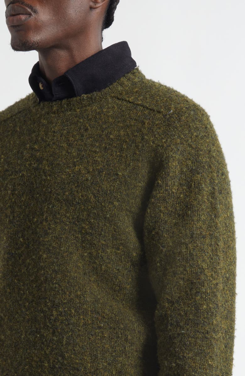 Noah Classic Shetland Wool Sweater, Alternate, color, Pine Shadow